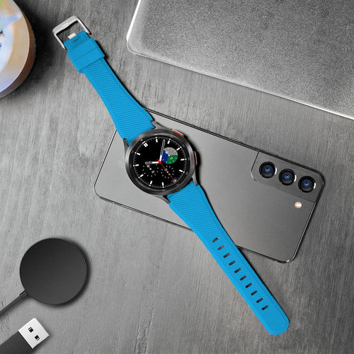 Coros Apex 2 Twill Silicone Strap (Light Blue)