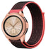 Samsung Galaxy Watch 42mm Nylonarmband (Schwarz / Rot)