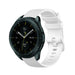 Samsung Galaxy Watch 42mm Luxus-Silikonarmband (Weiß)