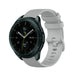 Samsung Galaxy Watch 42mm Luxus-Silikonarmband (Grau)