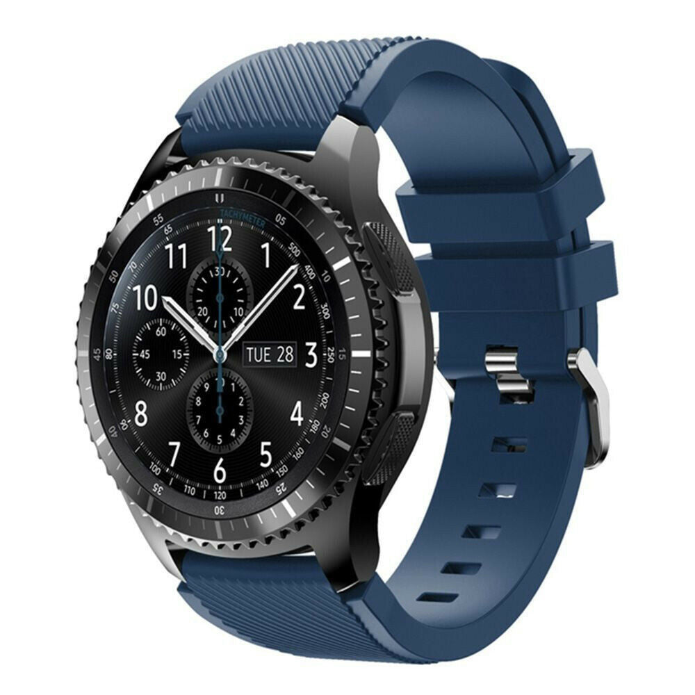 Samsung Gear S3 Classic / deontier Silikonarmband (Dunkelblau)