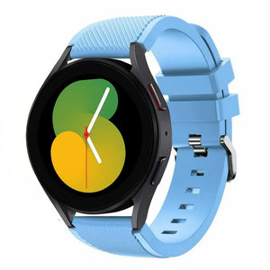 Twill Silicone Strap, on a watch, 3/4 front view