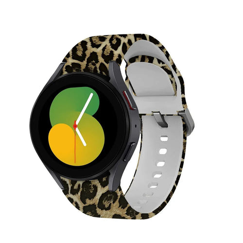 Print Silicone Strap, on a watch, 3/4 front view