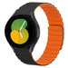 Samsung Galaxy Watch 5 40mm Magnetic Silicone Strap Perfect Fit (Black/Orange)