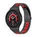 Samsung Galaxy Watch 5 Pro Stahlgliederband (Schwarz/Rot)