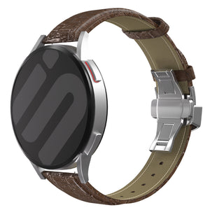 Withings ScanWatch Nova Luxury Leather Strap (Dark Brown)