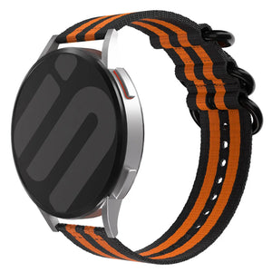 Polar Grit X Pro Nylonarmband mit Schnallenverschluss (Schwarz/Orange)