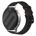 Polar Grit X Silikon-/Lederarmband (Schwarz/Braun)