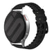 Honor Magic Watch 2 Silikon- und Lederarmband (Schwarz)