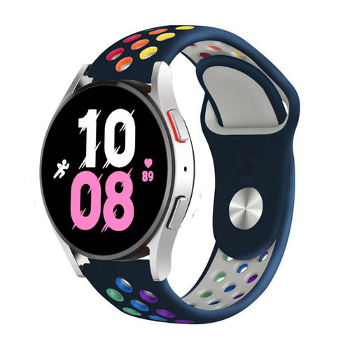 Silicone Sport Strap, on a watch, 3/4 front view