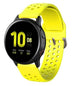Samsung Galaxy Watch Active / Active 2 Silikonarmband mit Löchern (Gelb)
