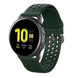 Samsung Galaxy Watch Active / Active 2 Silikonarmband mit Löchern (Armeegrün)
