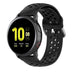 Samsung Galaxy Watch Active / Active 2 Silikonarmband mit Löchern (Schwarz)