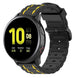 Samsung Galaxy Watch Active Schnalle Sport Amrband (Schwarz/Gelb)