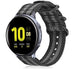 Samsung Galaxy Watch Active / Active 2 Nylon Schallenarmband (Schwarz / Grau)