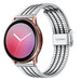 Samsung Galaxy Watch Active Edelstahl-Armband (Silber/Schwarz)
