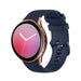 Samsung Galaxy Watch Active Luxus Silikonarmband (Dunkelblau)