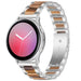 Samsung Galaxy Watch Active ResinStahlarmband (Silber/Braun)