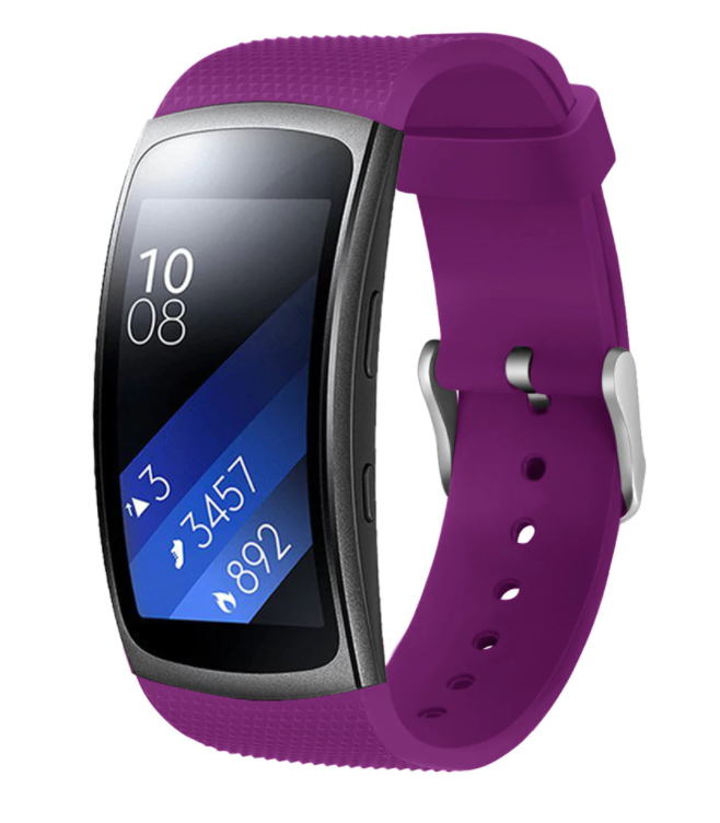 Samsung Gear Fit 2 (Pro) Silikonarmband (Lila)