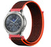 Samsung Gear S3 Nylonarmband (Schwarz/Orange)