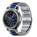 Samsung Gear S3 Steel Strap (Silver/Blue)