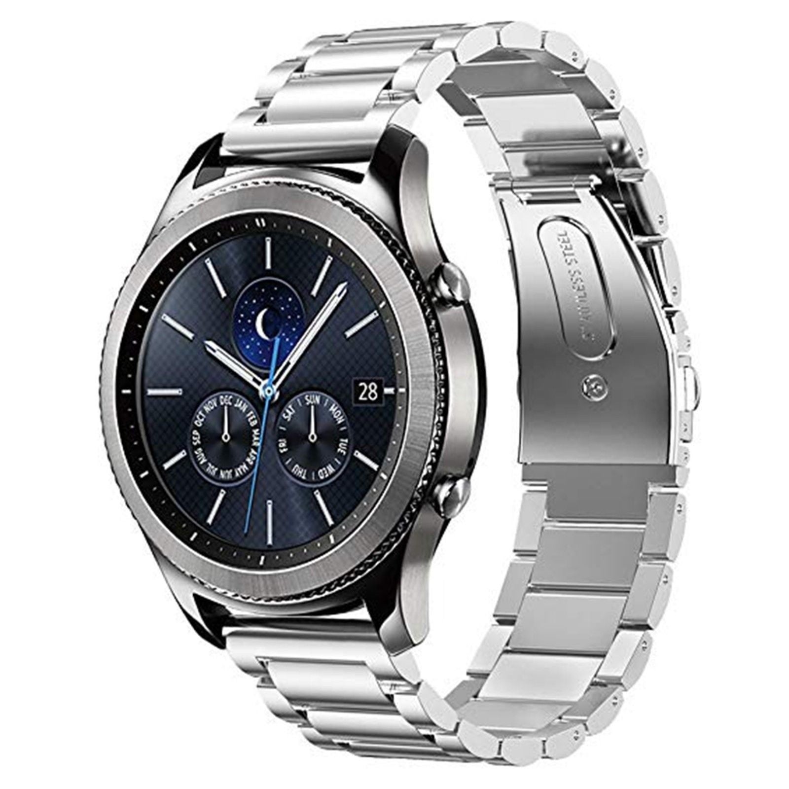 Samsung Gear S3 Classic / deontier Gliederarmband (Silber)