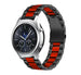Samsung Gear S3 Classic / Frontier Gliederarmband (Schwarz / Rot)