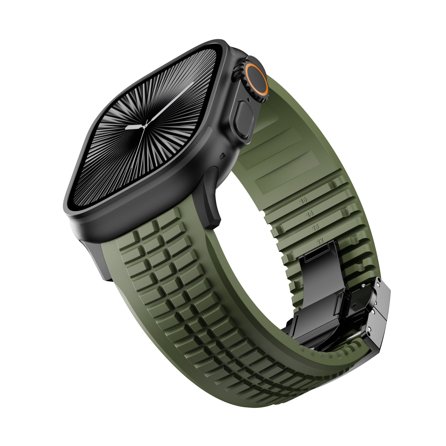 Apple Watch Ultra Premium Silicone Strap (Army Green)