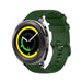 Samsung Gear Sport Luxus Silikonarmband (Armeegrün)