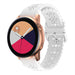 Samsung Galaxy Watch Active gemustertes Silikonarmband (Weiß)
