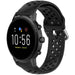 Fossil Gen 4 Explorist (HR) Atmungaktives Silikonarmband (Schwarz)