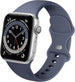 Apple Watch Klassisches Silikonarmband (Grau-Blau)