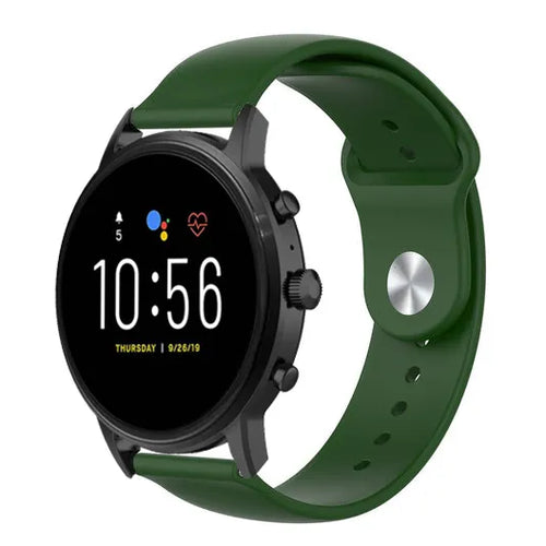 Fossil Gen 4 Explorist (HR) Sportarmband (Armee Grün)