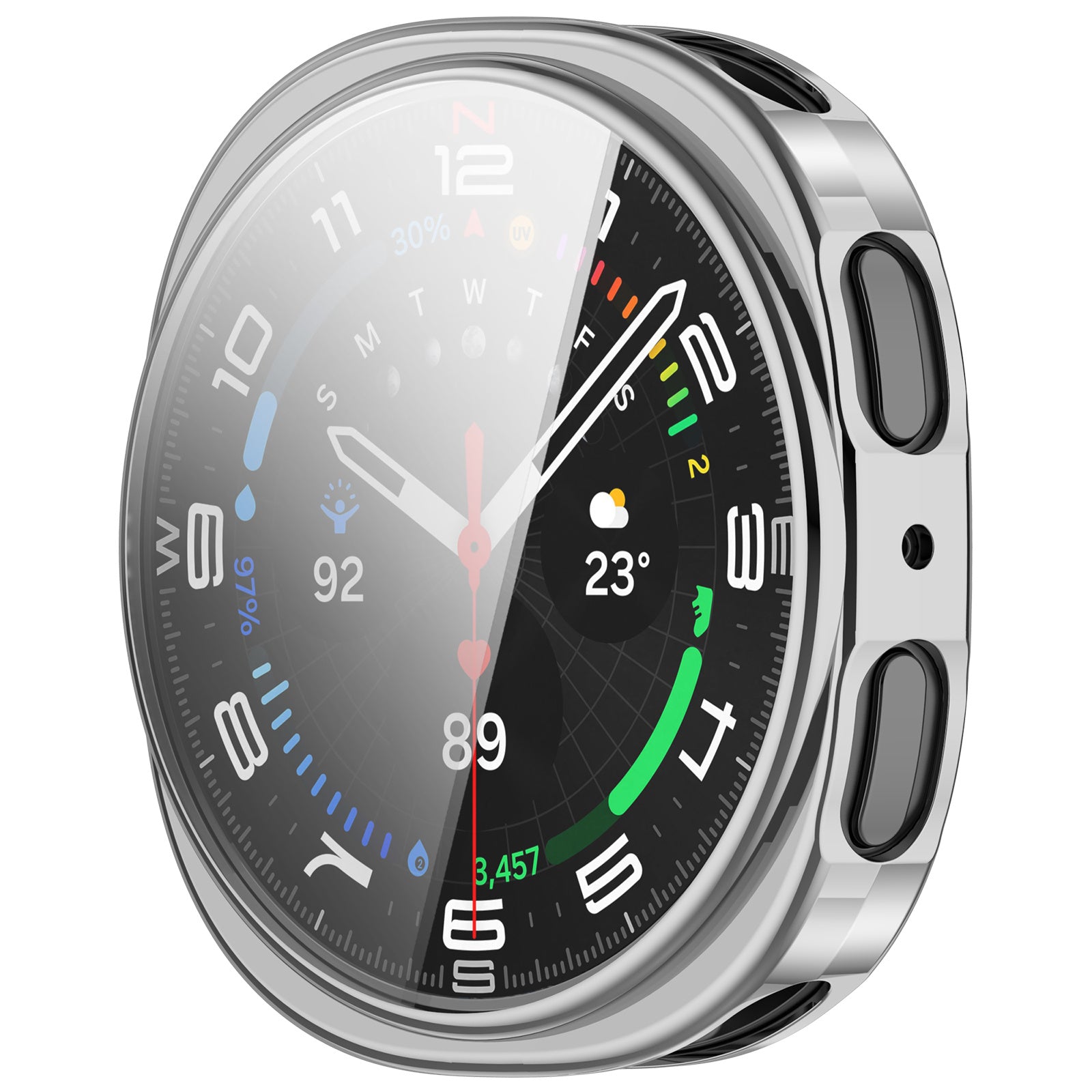 Samsung Galaxy Watch 8 - 44mm TPU Hülle (Silber)