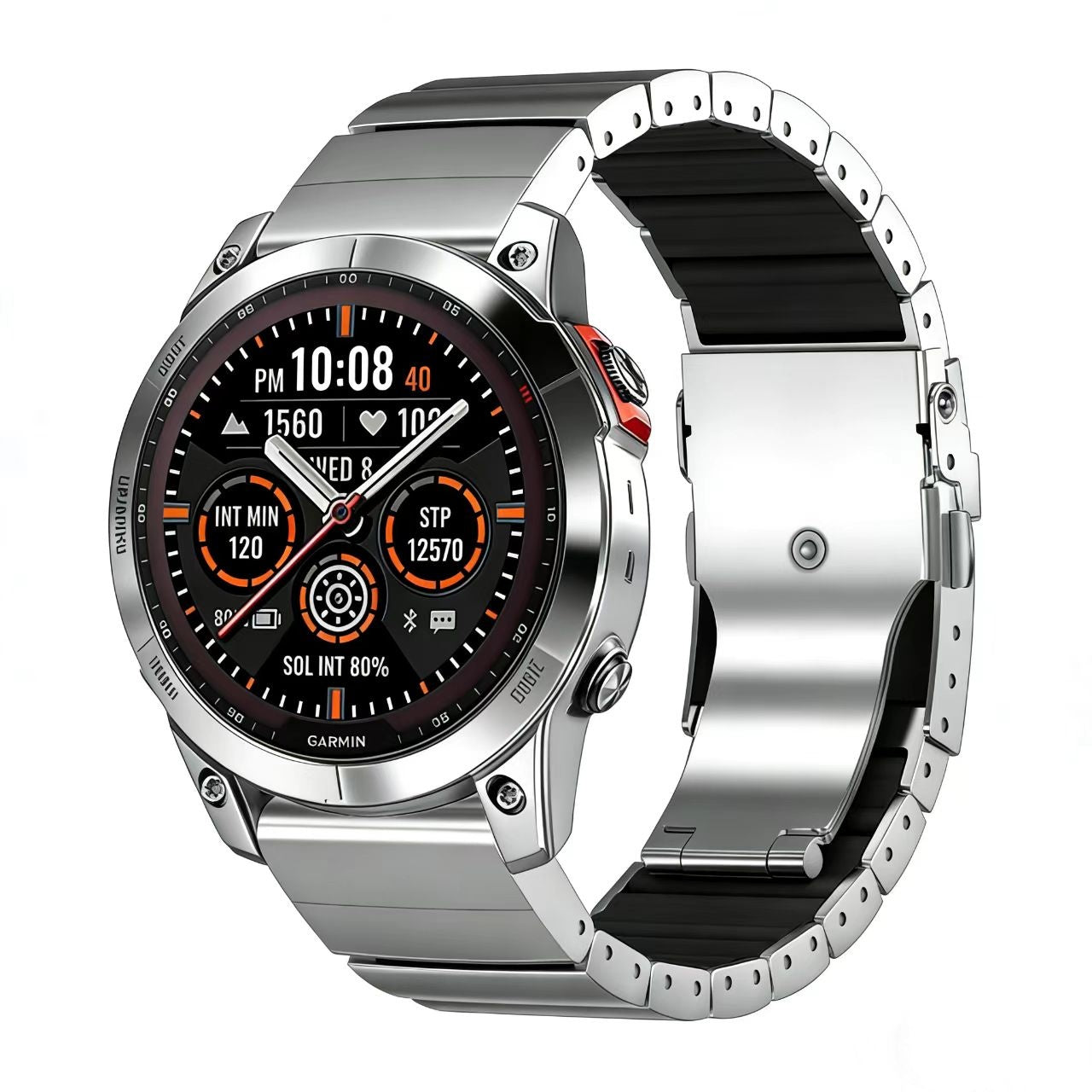 Garmin Tactix 7 Pro Titan Hybridarmband (Silber)