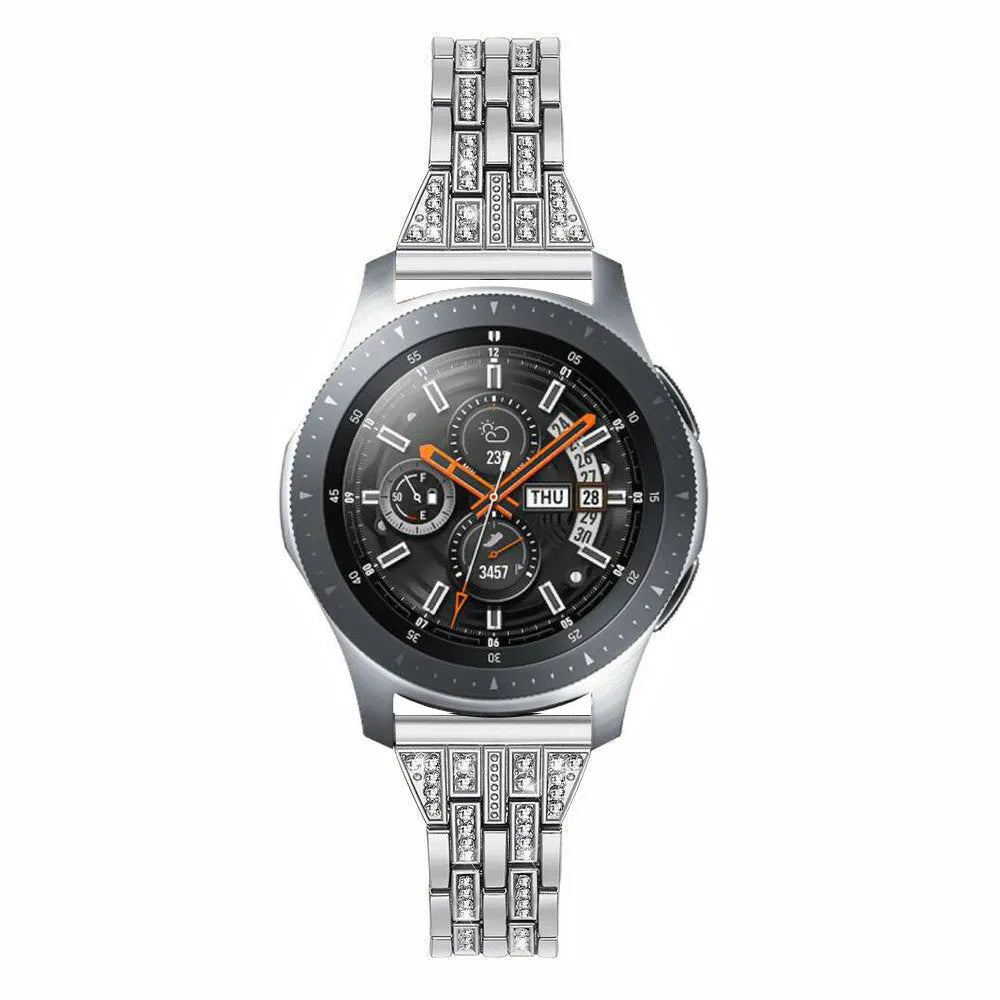 Diamond Steel Strap, on a watch, 3/4 front view