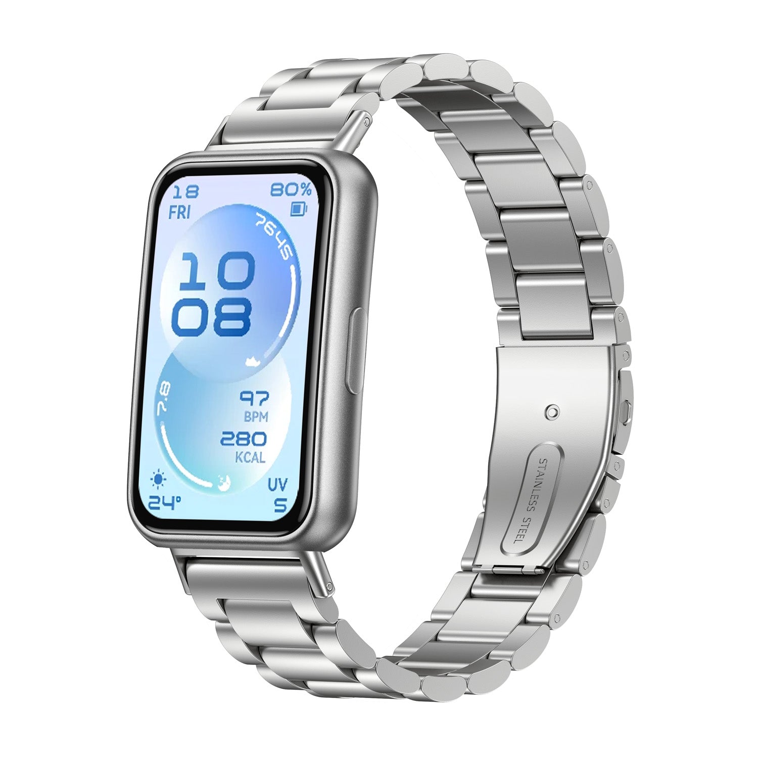 Huawei Band 11 Stahlarmband (Silber)