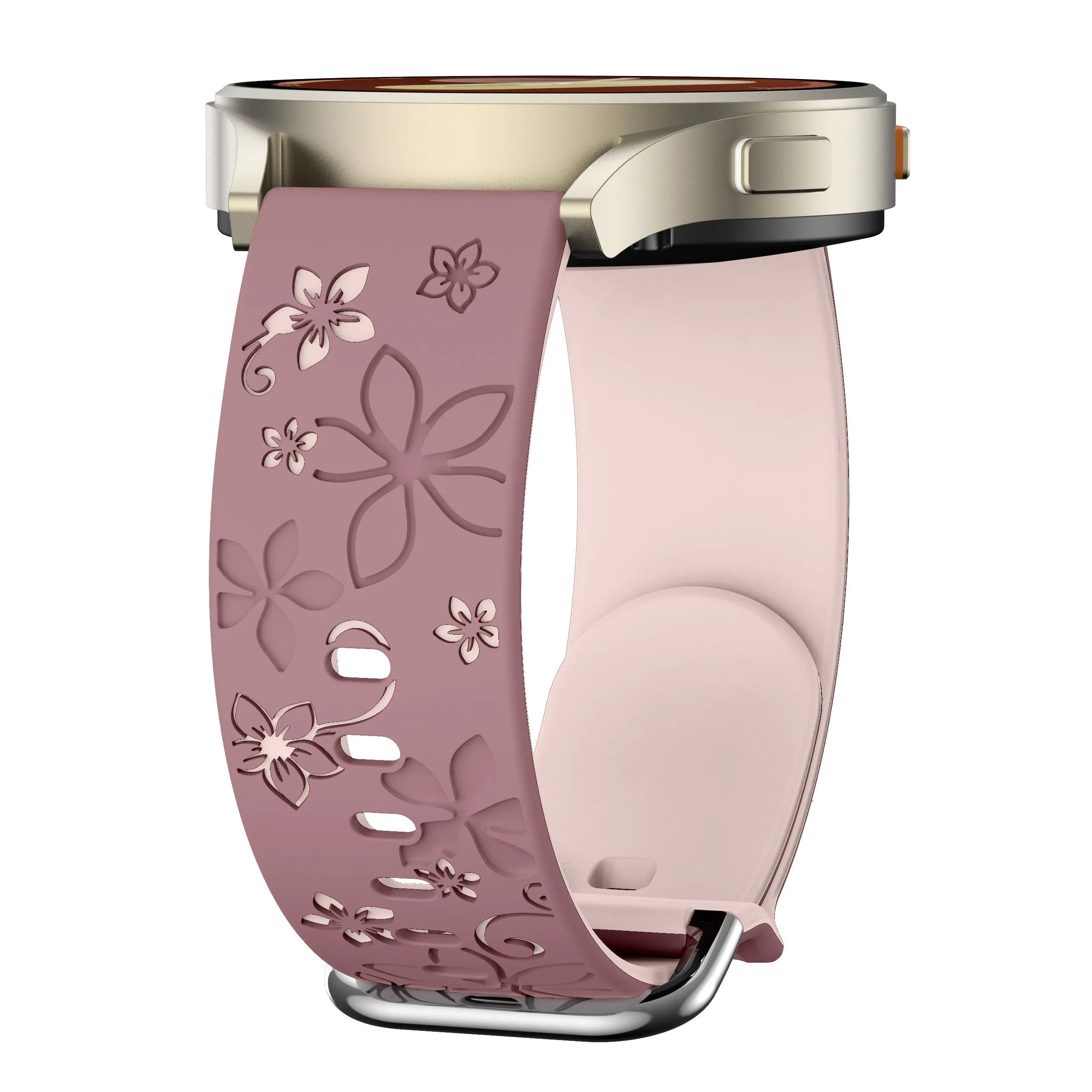 ICE Smart 3.0 Round 1.20 Flower Silikonarmband (Rauchiges Lila/ Hellrosa)