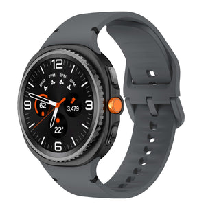 Samsung Galaxy Watch 8 Classic Silikonarmband (Dunkelgrau)