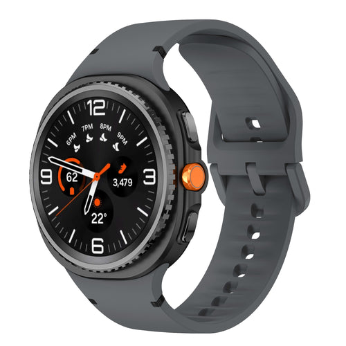 Samsung Galaxy Watch 8 Classic Silikonarmband (Dunkelgrau)