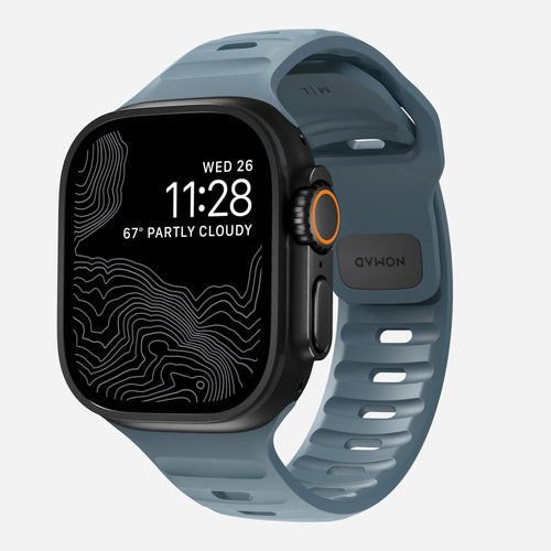 Nomad Sport Apple Watch Silicone Strap (Navy Blue)