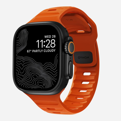 Nomad Sport Apple Watch Silikonarmband (Ultra Orange)