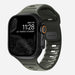 Nomad Sport Apple Watch Silikonarmband (Aschgrün)