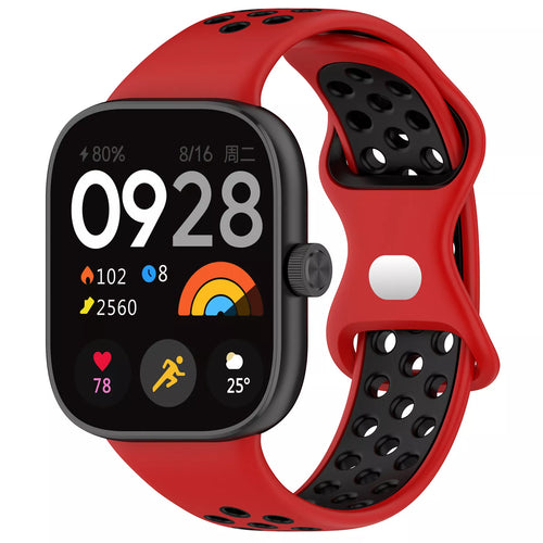 Redmi Watch 4 Sportarmband (Rot/Schwarz)