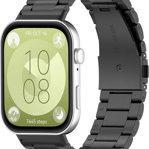 Huawei Watch Fit 4 Pro Stahl Armband (Schwarz)