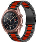 Samsung Galaxy Watch 3 41mm Stahlarmband (Schwarz/Rot)