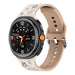 Samsung Galaxy Watch 9 - 40mm Flower Silicone Strap (Starlight/Beige)
