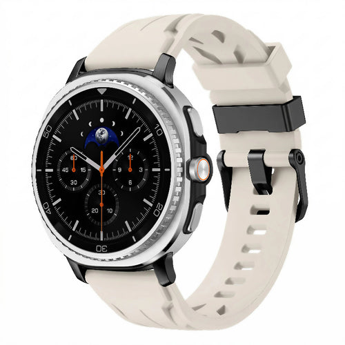 galaxy watch 8 race silicone band starlight