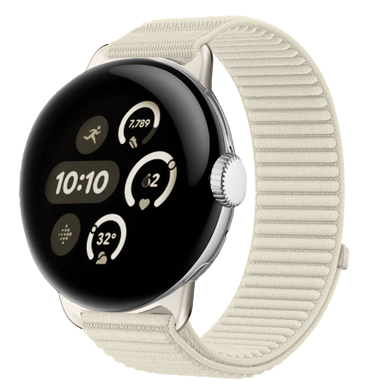 Google Pixel Watch 4 - 41mm Wave Nylonarmband (Polarstern)