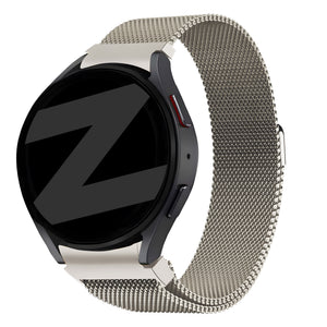Bandz Samsung Galaxy Watch 4 44mm Milanese Loop Strap (Starlight)